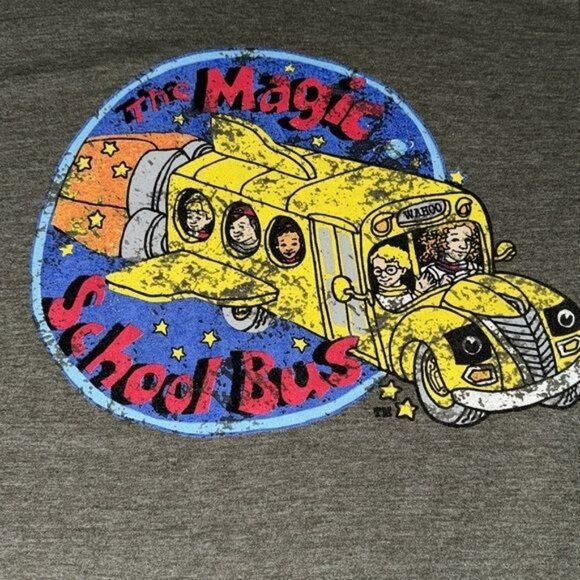 Vintage The Magic School Bus Graphic Tee Adult Size M Cotton Blend - Picture 3 of 6